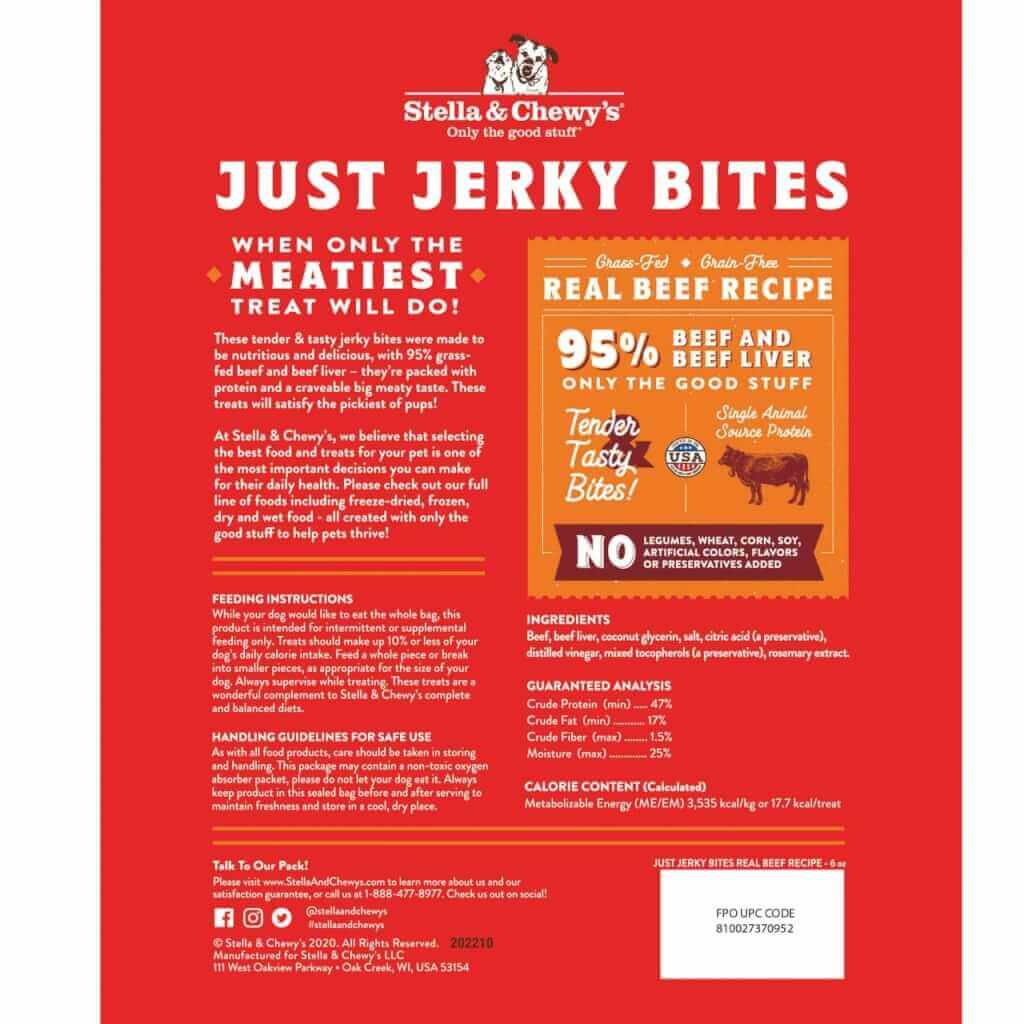 Stella & Chewy's - Dog Treats - Beef Jerky Bites