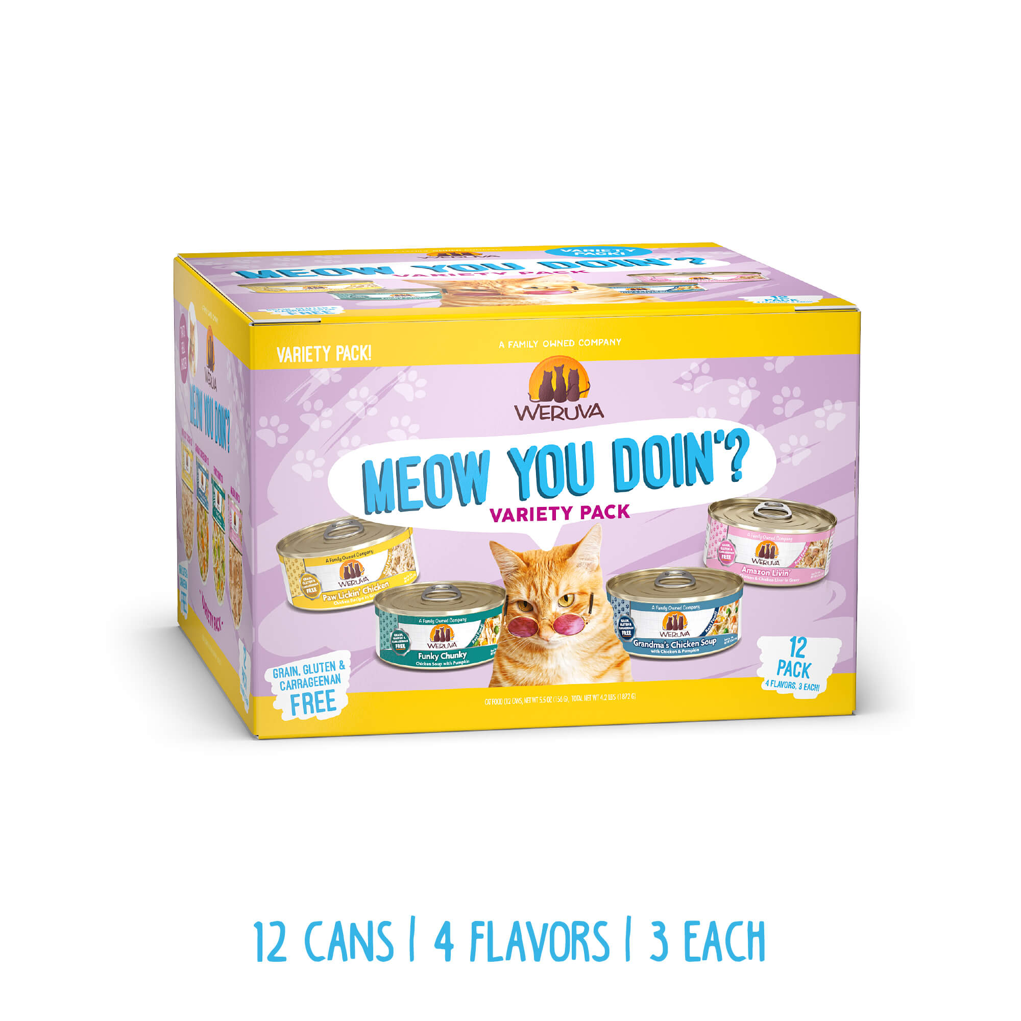 Weruva cat food meow you doin? variety pack 5.5 oz