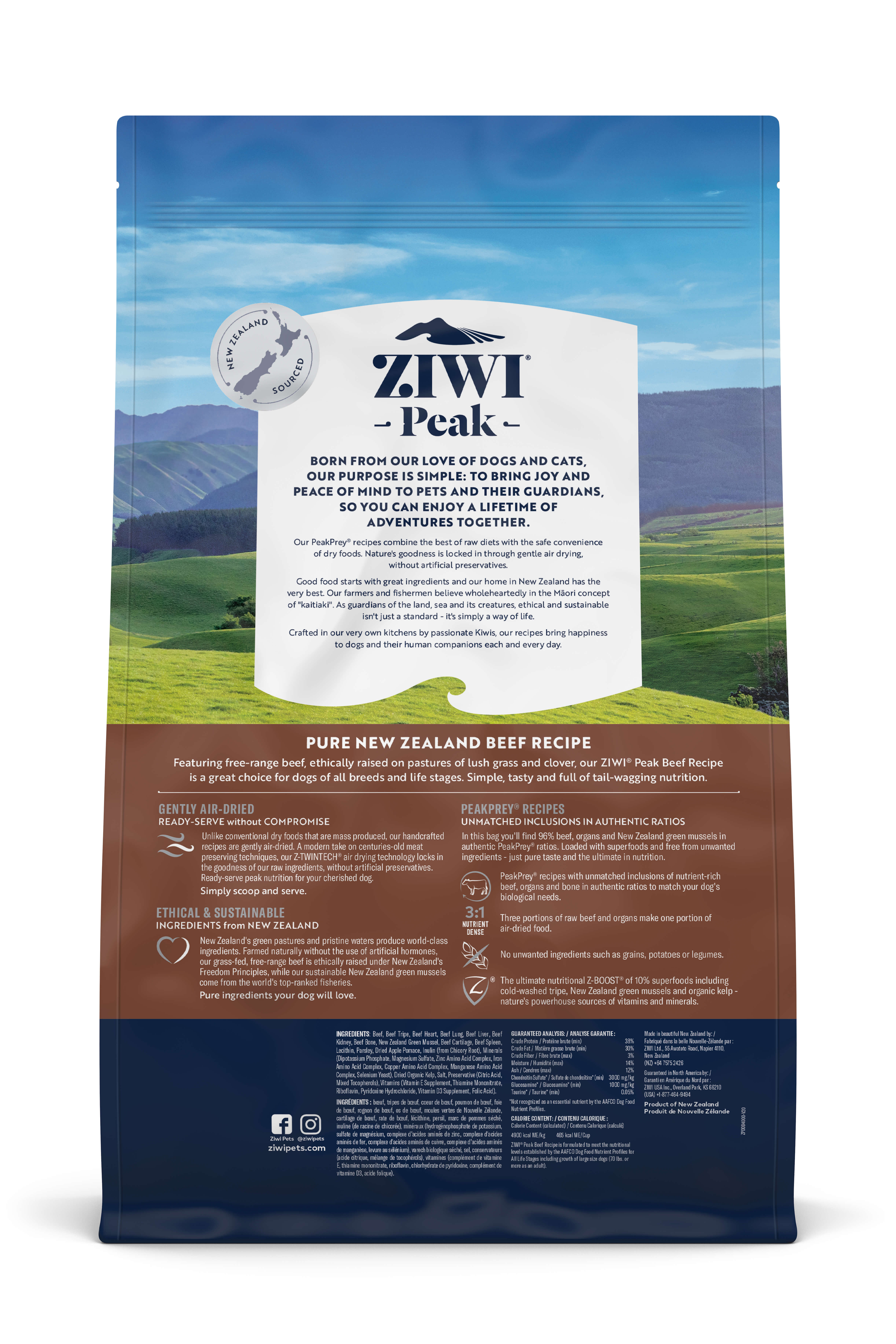 Ziwi Air-deired beef back
