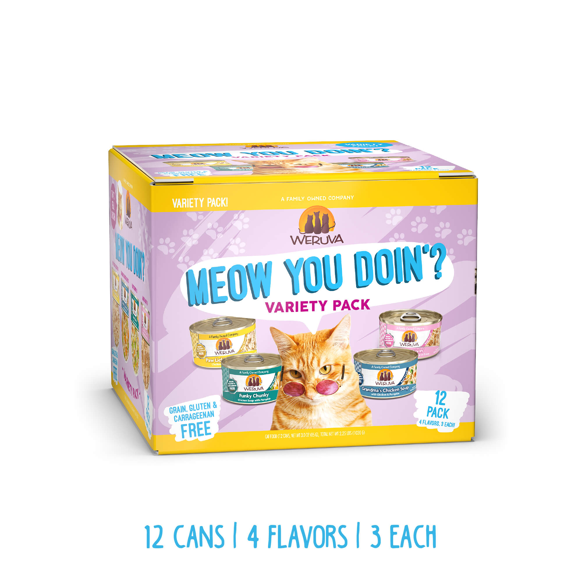 Weruva cat food meow you doin? variety pack 3 oz