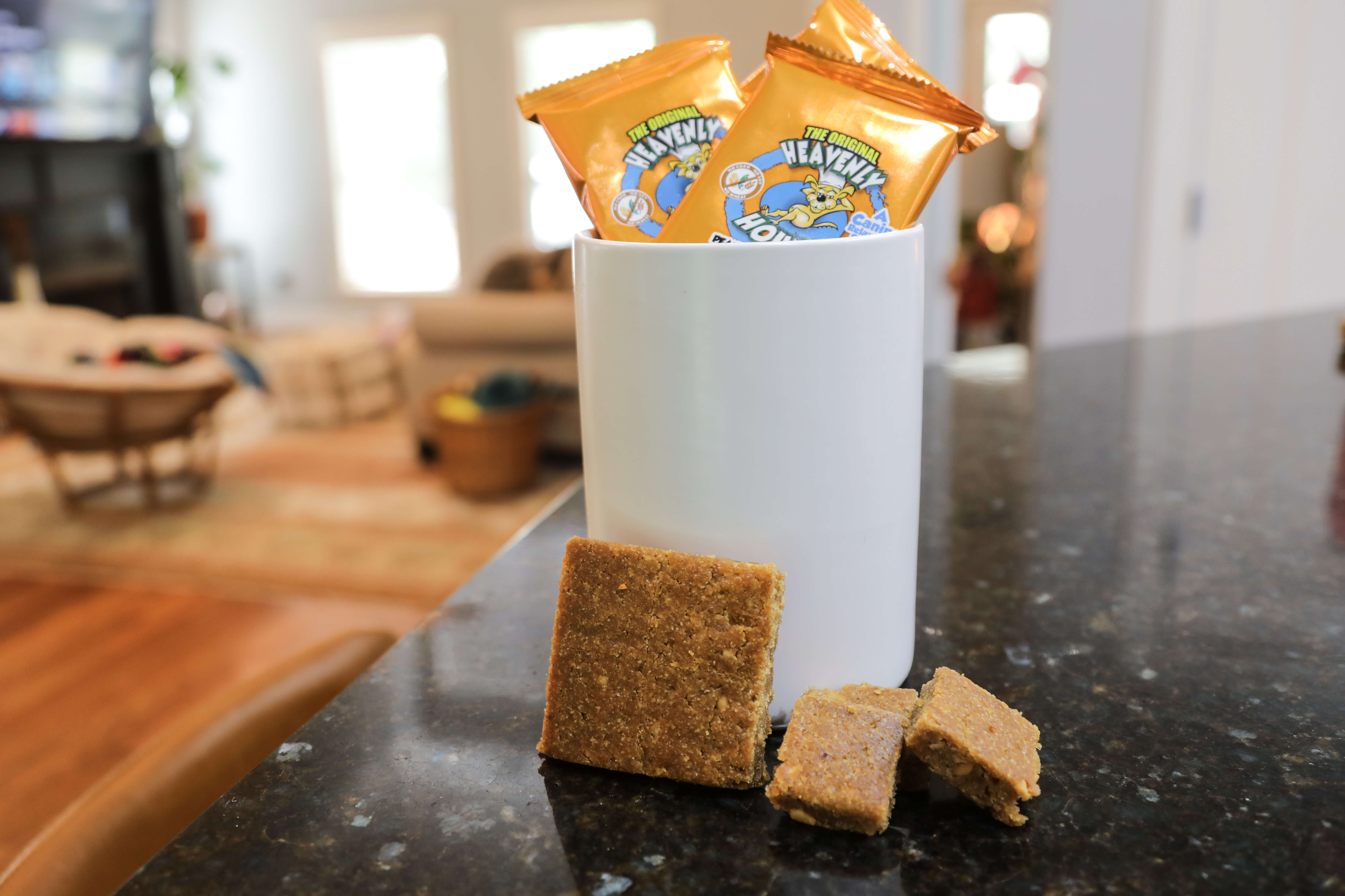 Heavenly Hounds - Calming Dog Treat - Peanut Butter Relaxation Square