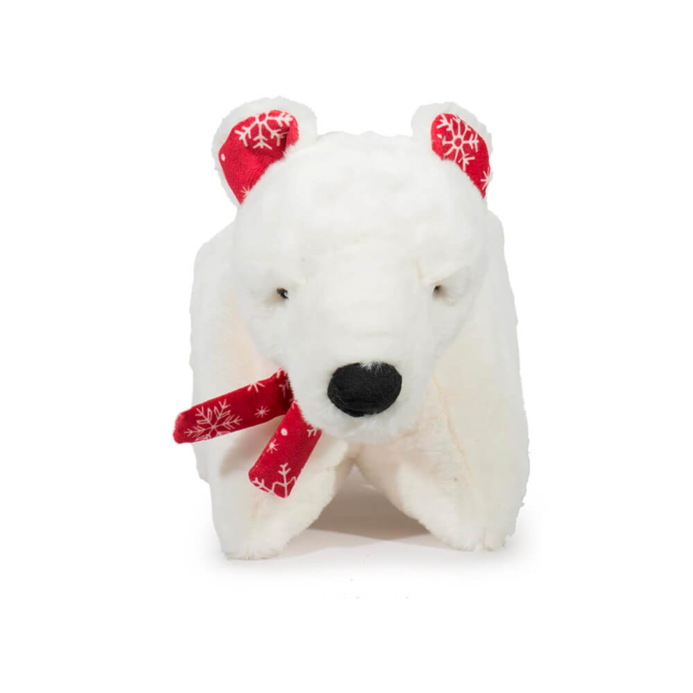 HuggleHounds - Dog Plush Toys - Polar Bear Squooshie