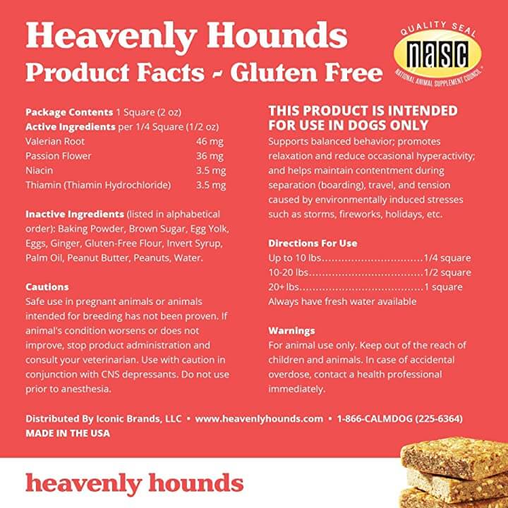 Heavenly Hounds Dog Relaxation square product facts