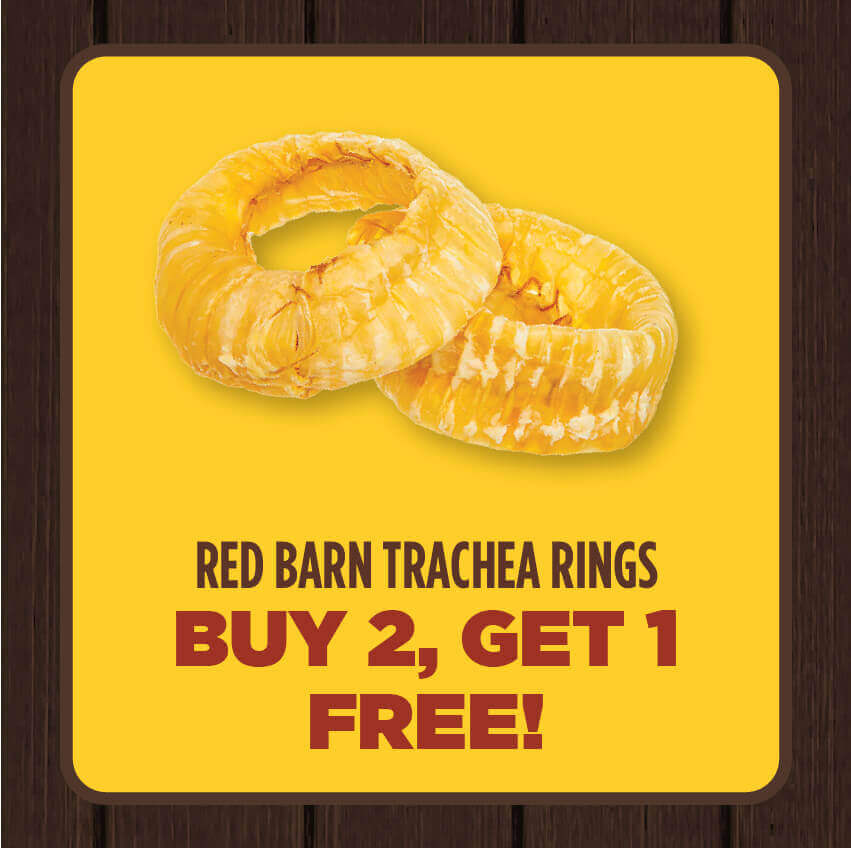 Buy 2, Get 1 Free Red Barn Trachea Rings