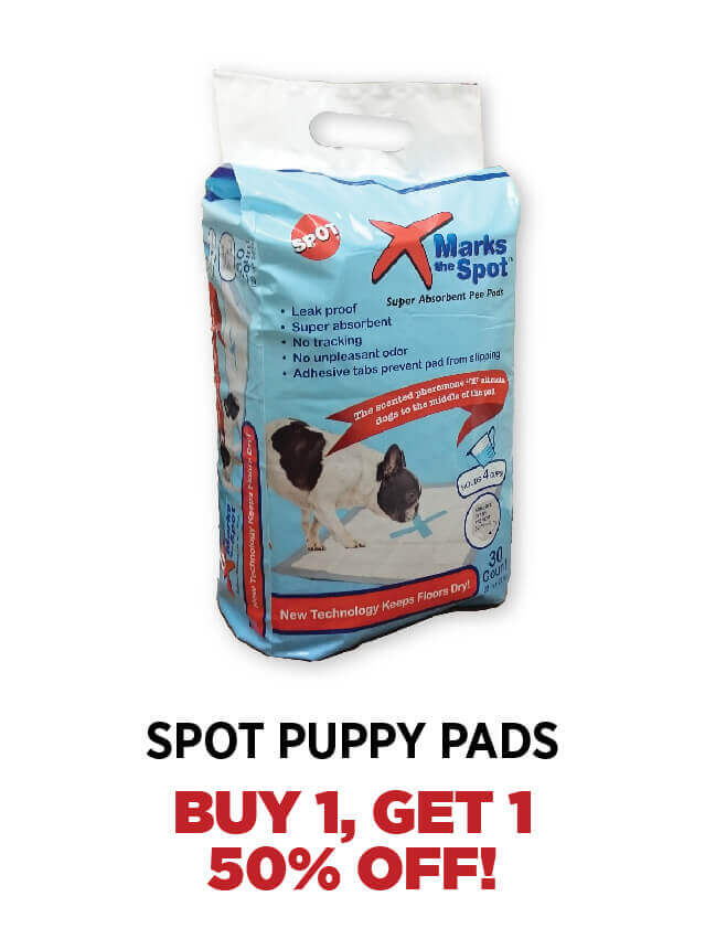 Buy 1, Get 1 50% Off Spot Puppy Pad Brands!