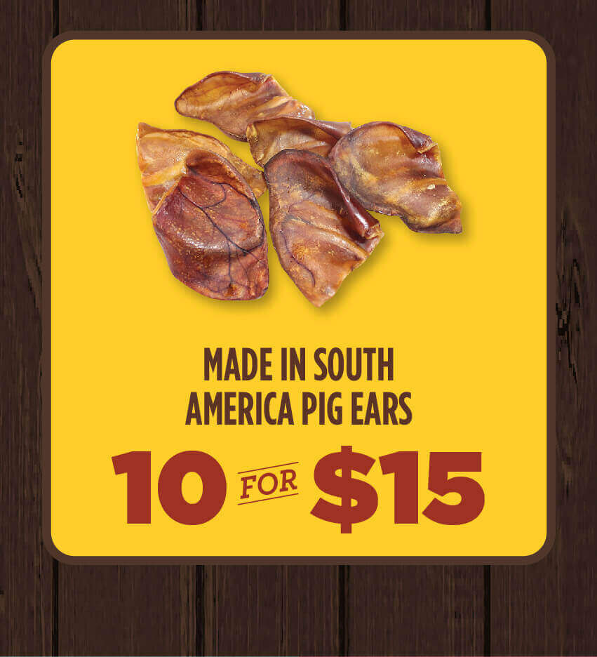 10 for $15 Pig Ears (10 Count Bag)
