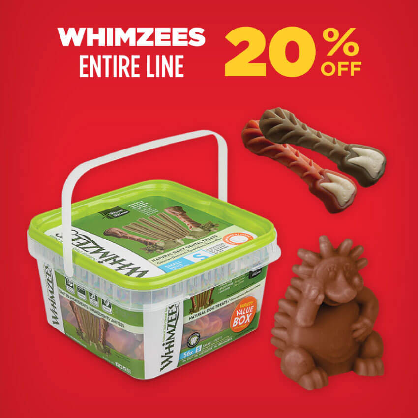 20% Off Whimzees Entire Line