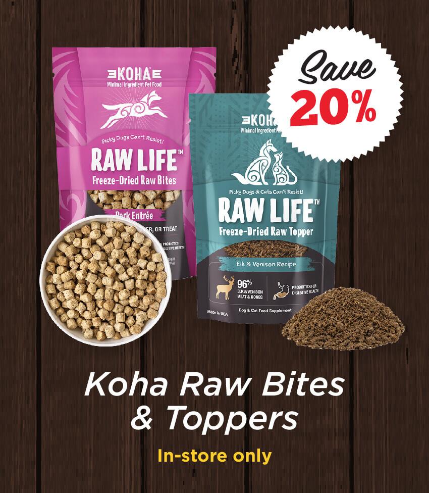 20% Off Koha Raw Bites & Toppers