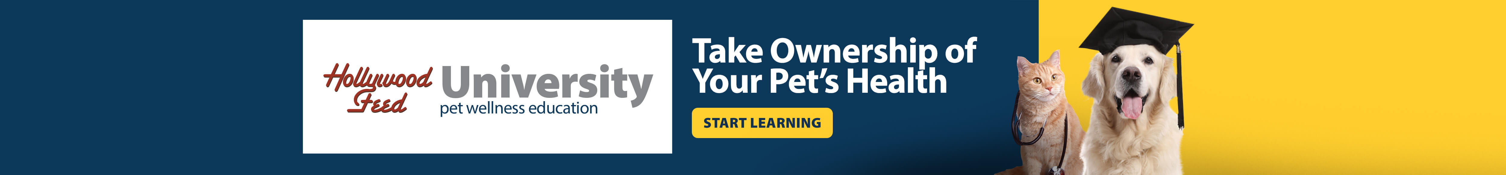 Hollywood Feed University - Take Ownership of your pet's health. click to start learning