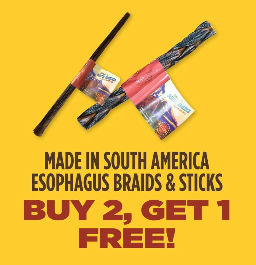 Buy 2, Get 1 Free Made in South America Esophagus Braids & Sticks