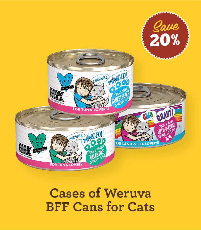 20% Off Cases of Weruva BFF Cans for Cats
