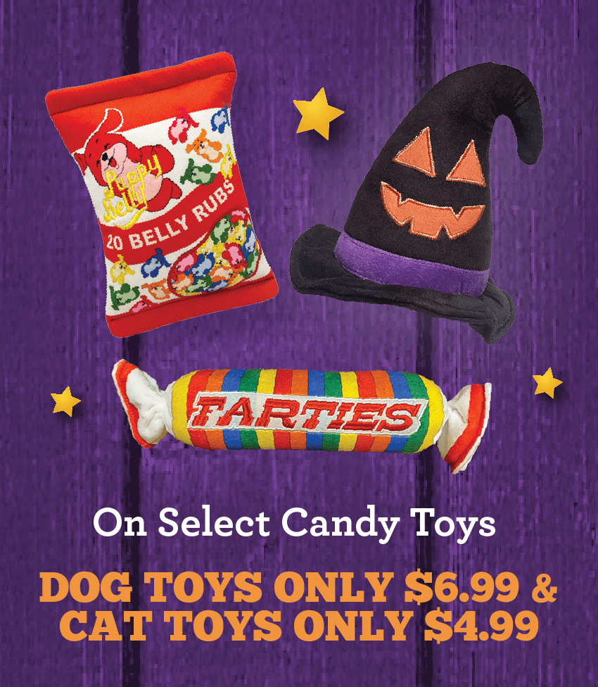 On Select Candy Toys - Dog Toys Only $6.99 & Cat Toys Only $4.99