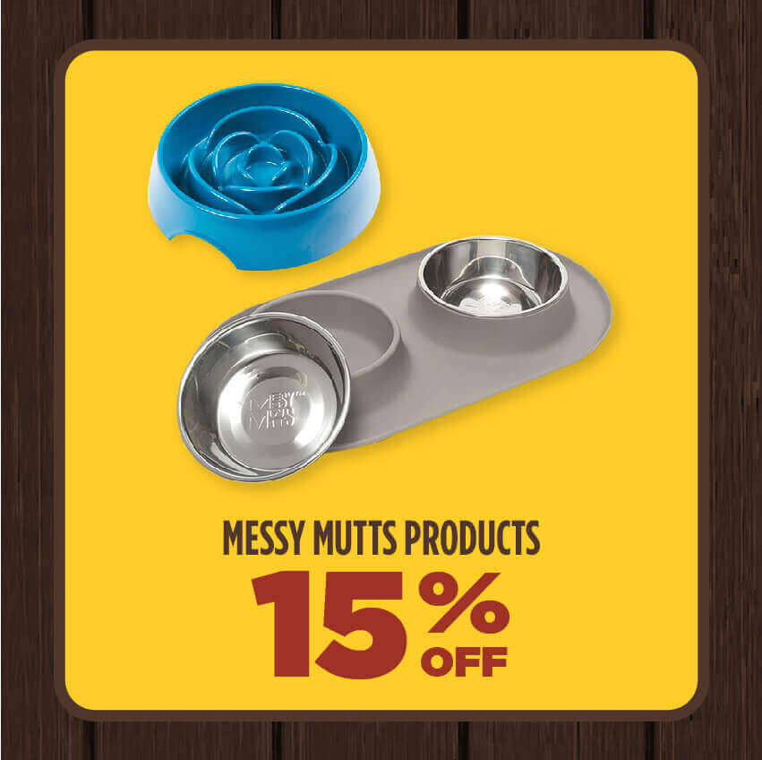 15% off All Messy Mutts Products