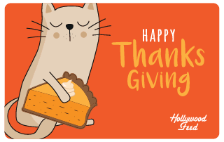 Happy Thanksgiving Cat - egift card design
