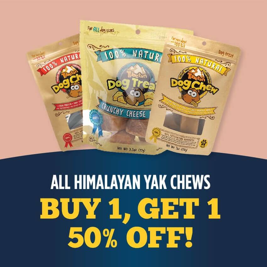 Buy 1, Get 1 50% Off All Himalayan Yak Chews