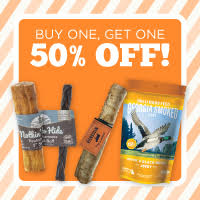Select Dog Treats & Chews are Buy 1, Get 1 50% Off