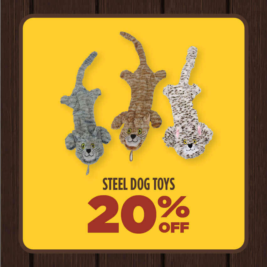 20% Off Steel Dog Toys