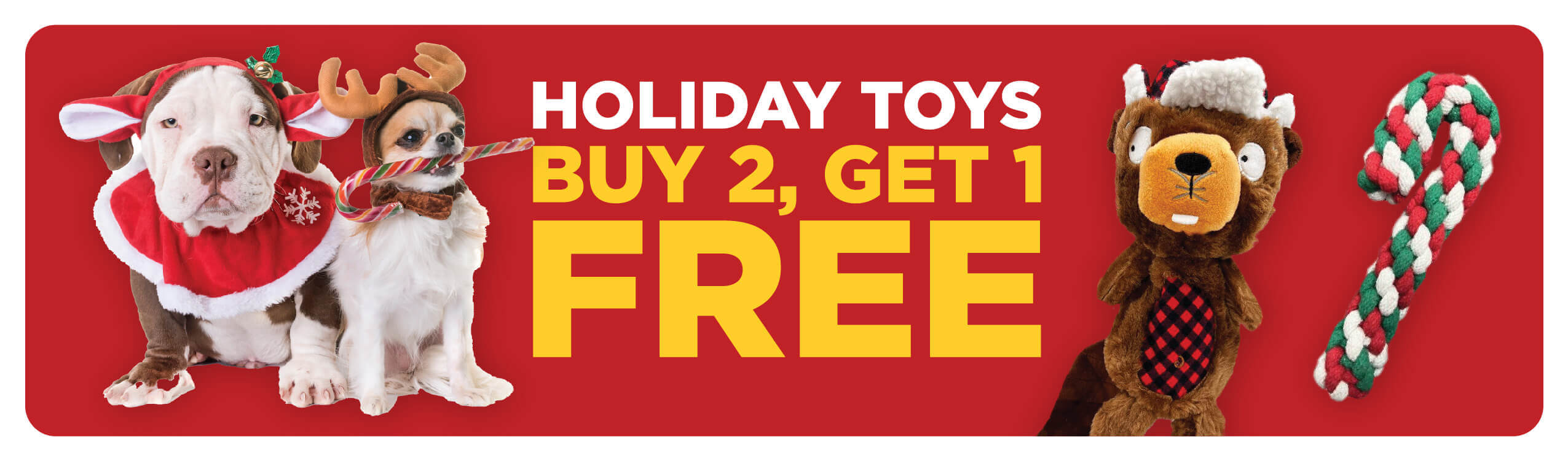 Buy 2 Get 1 Free Holiday Toys