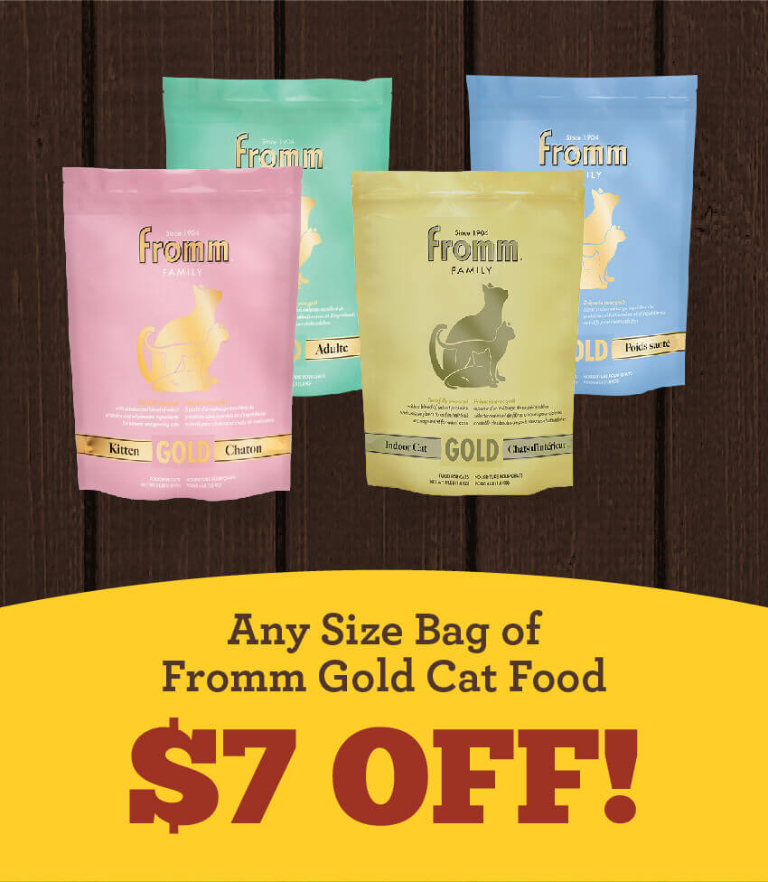 $7 Off Any Size Bag Of Fromm Gold Cat Food