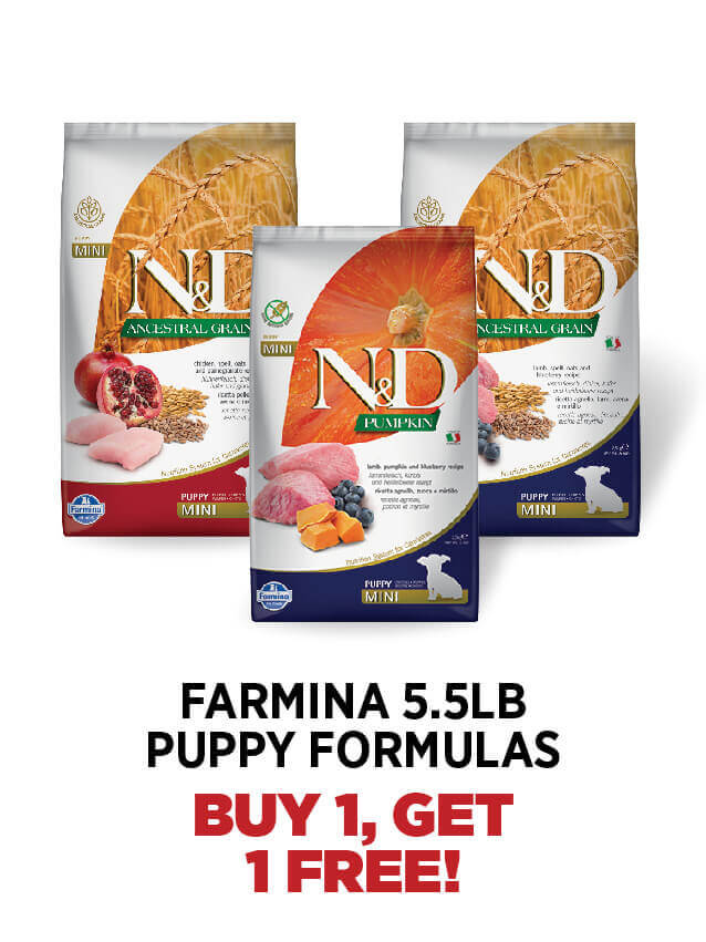 Buy One Get One Free Farmina 5.5lb Puppy Formulas