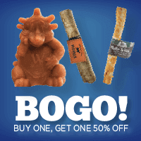 Select Dog Chews are Buy 1 Get 1 50% Off!