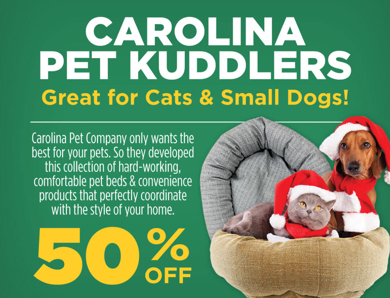 50% Off Carolina Pet Kuddlers (Great for Cats & Small Dogs! USA Made!)