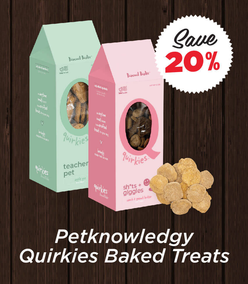 20% Off Petknowledgy Quirkies Baked Treats