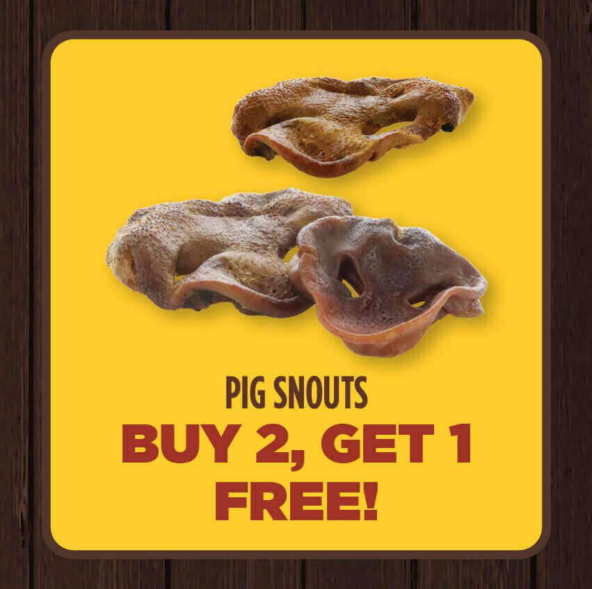Buy 2, Get 1 Free Pig Snouts