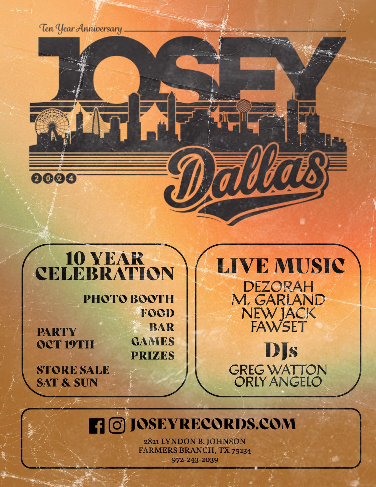 Josey 10-Year Anniversary