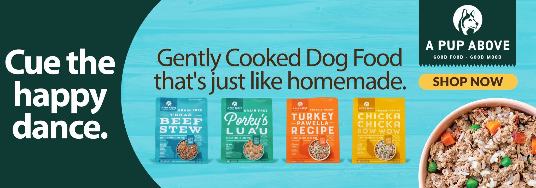 Cue the happy dance Gently Cooked Dog Food that's just like homemade A Pup Above Shop Now