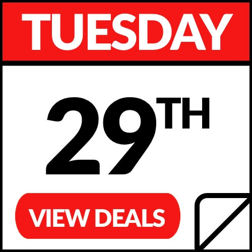 Tuesday November 29th Click to view deals