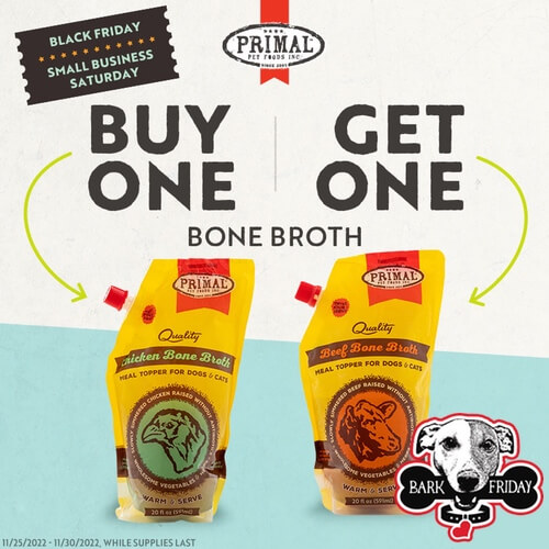 Primal Pet Foods Buy 1 Get 1 Free Bone Broth