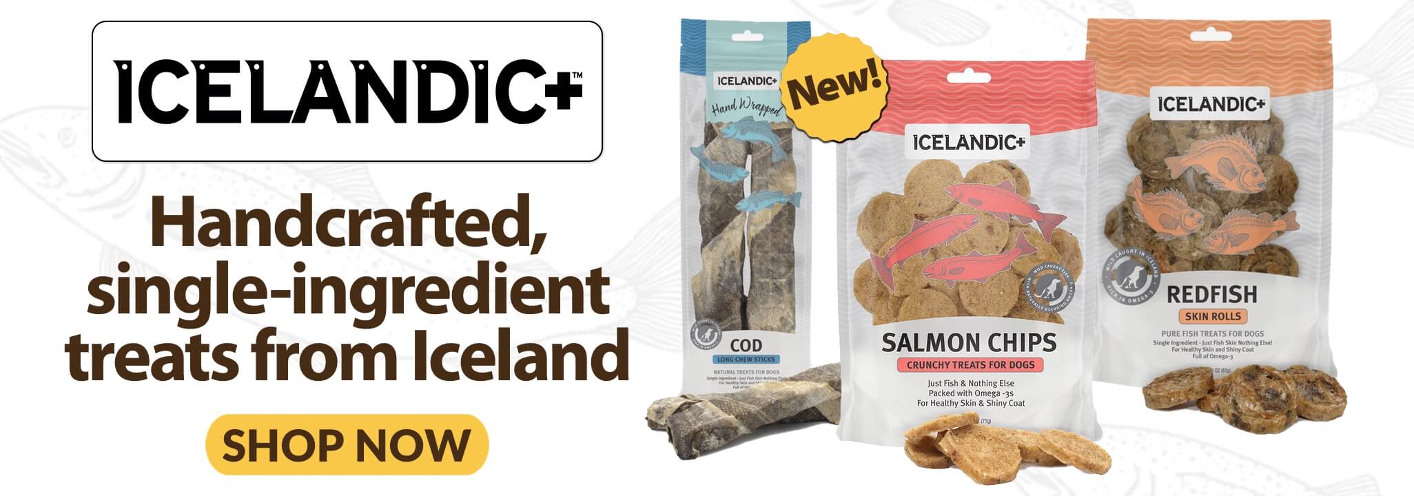 Icelandic Plus Handcrafted single-ingredient treats from Iceland Shop Now