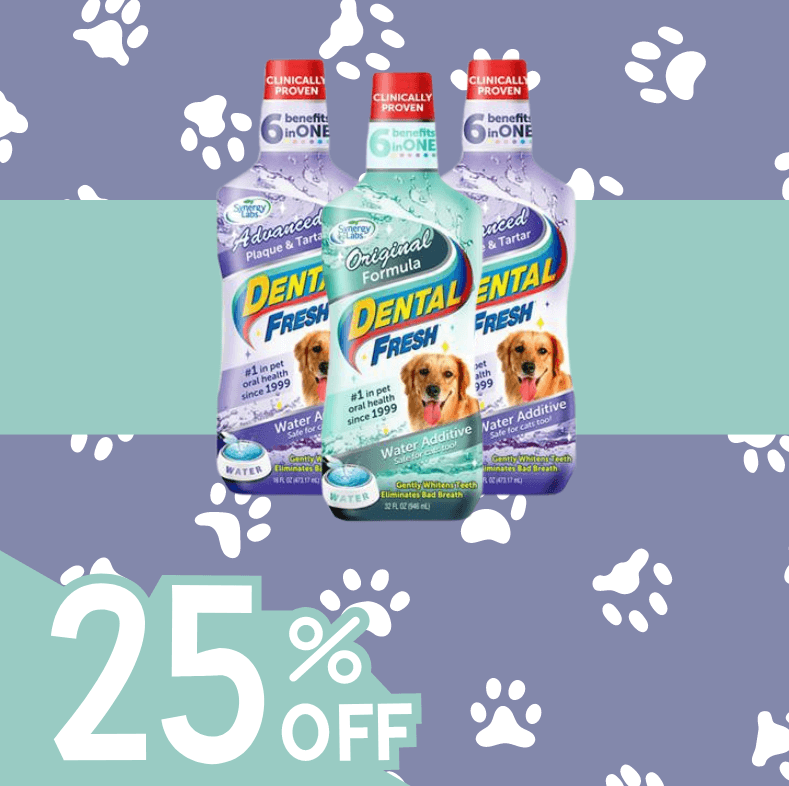 25% OFF Dental Fresh Water Additive for Dogs and Cats