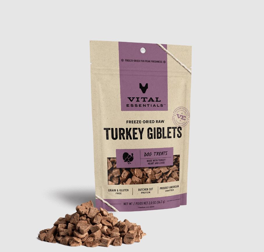 Freeze-Dried Turkey Giblets, 2.1oz-Vital Essentials-