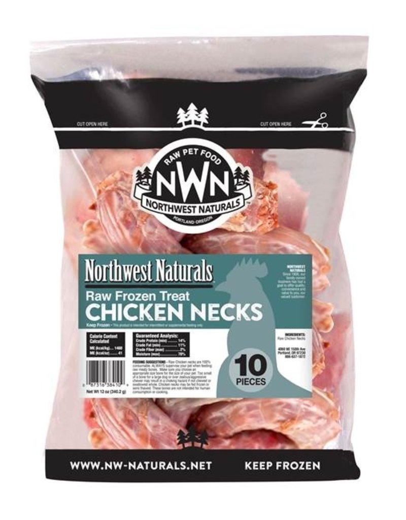 NWN Frozen Bone Chicken Necks, 10 Ct