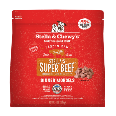 Stella & Chewy's Frozen Morsels, 4lb-Beef