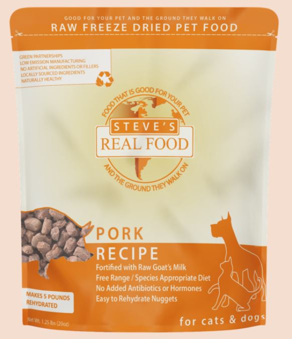Steve's Freeze-Dried Raw Nuggets for Dogs & Cats, 1.25lb