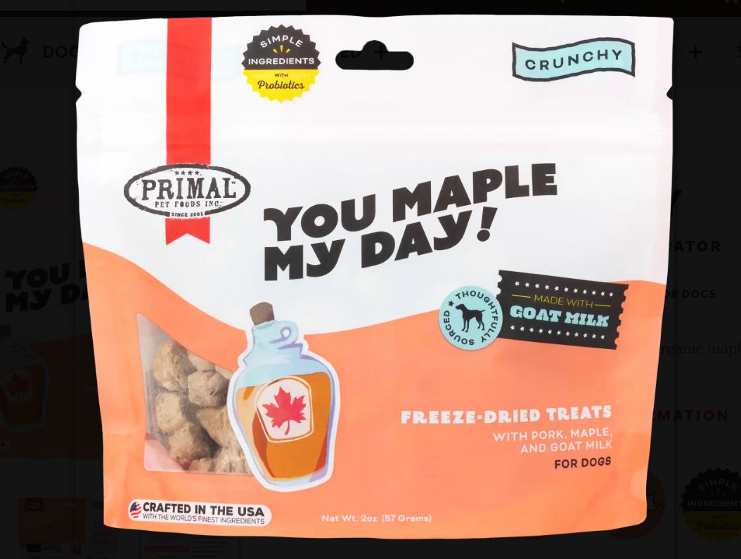 Primal Freeze-Dried Treats - You Maple My Day