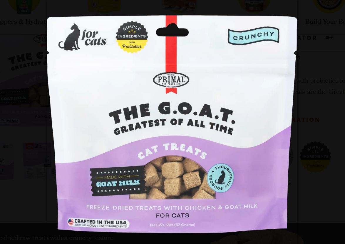 Primal "The G.O.A.T." Freeze-Dried Cat Treats