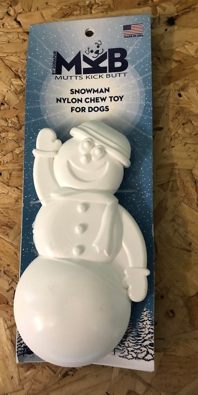 Nylon Holiday Snowman, White