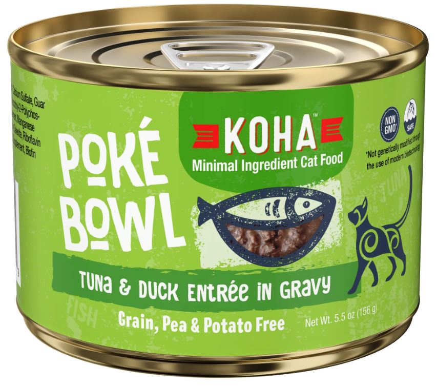 Koha Cat Poke Bowl-Tuna & Duck Entrée in Gravy