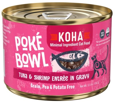 Koha Cat Poke Bowl-Tuna & Shrimp Entrée in Gravy