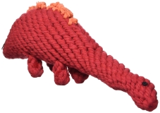 Stegosarus Red Rope Toy, Large,