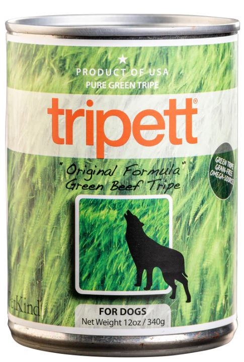 Tripett Dog Can, 12.0 oz-Green Beef Tripe-