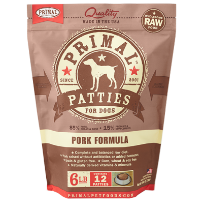 Primal Frozen Raw Food for Dogs - Pork