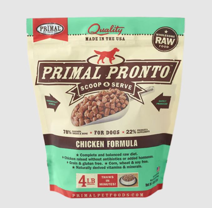 Primal Frozen Raw Pronto for Dogs - Chicken