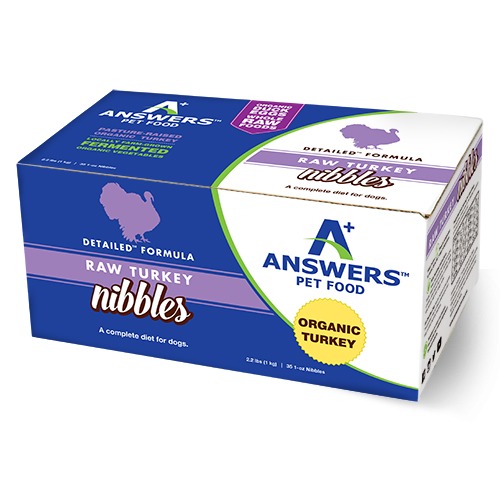 Answers Dog Frozen Detailed Nibbles Turkey 2.2 lb