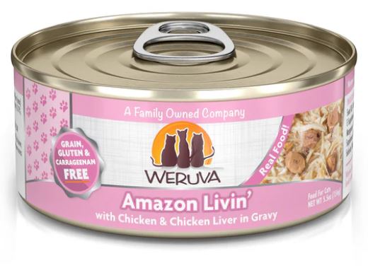 Weruva Cat Classic Amazon Livin'-Chicken & Chicken Liver in Gravy