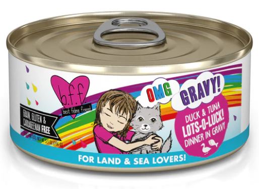 Weruva Cat BFF OMG Gravy!-Lots-O-Luck!: Duck & Tuna Dinner in Gravy